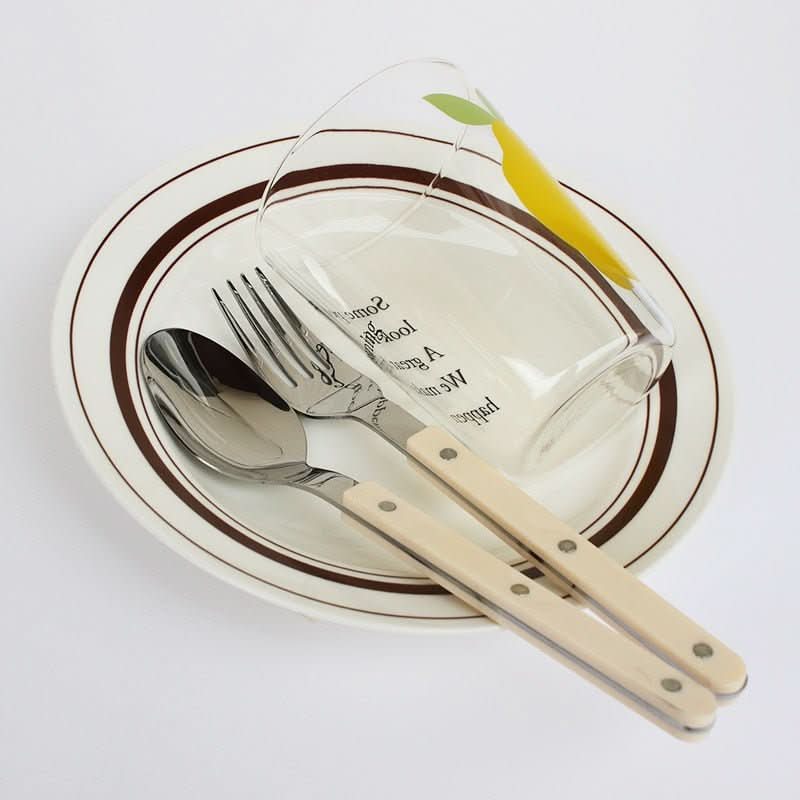ETERNISERVE – 24-Piece Engraved Stainless Steel Cutlery Set for 6