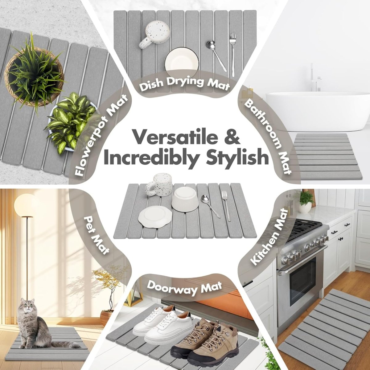 EVODRY – Instant-Dry Diatomite Stone Mat for Clean, Hygienic Surfaces