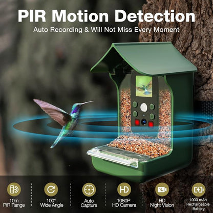 FEATHERVISION – Smart Bird Feeder with Built-In HD Camera for Outdoor Observation