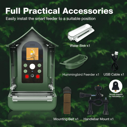 FEATHERVISION – Smart Bird Feeder with Built-In HD Camera for Outdoor Observation