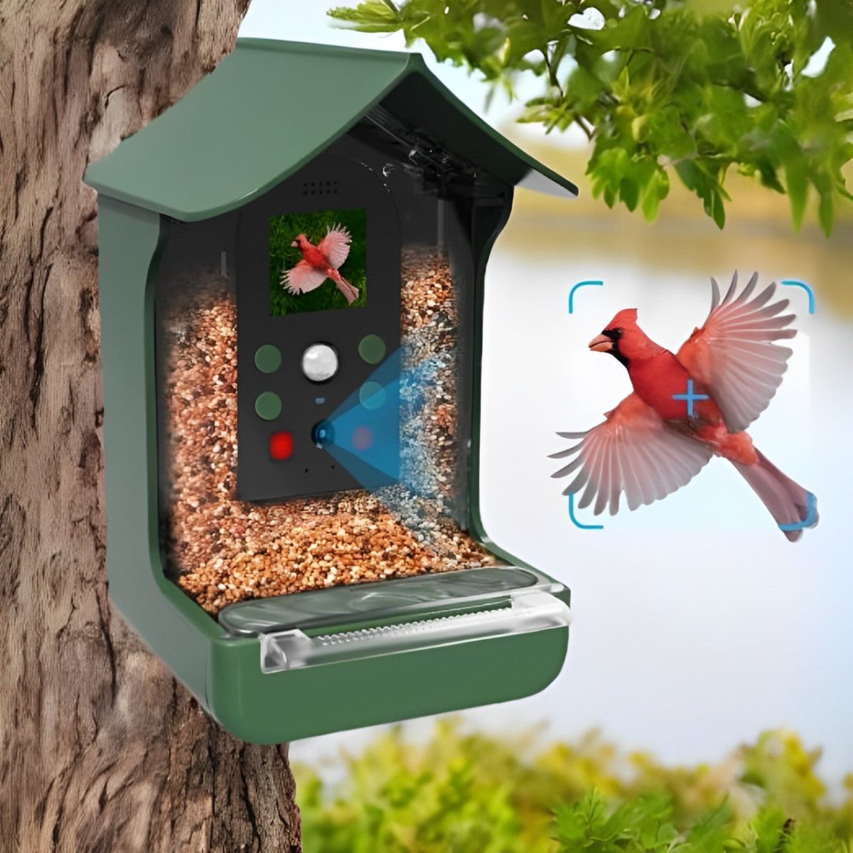 FEATHERVISION – Smart Bird Feeder with Built-In HD Camera for Outdoor Observation