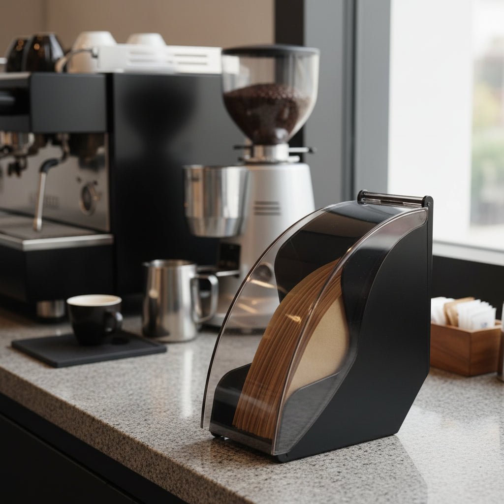 FILTERIA – Hand Brew Coffee Filter Holder with Clear Acrylic Lid