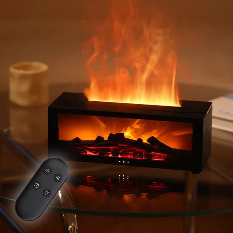 FlameMist – Aromatherapy Humidifier with Flame Effect and LED Light
