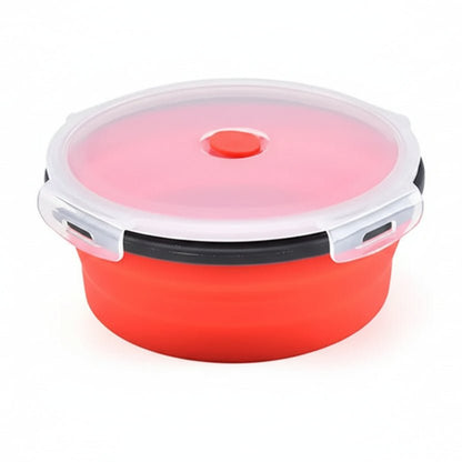 FLEXIBENTO – Collapsible Silicone Bento Lunch Box Set, Portable Food Container with Leak-Proof Lid