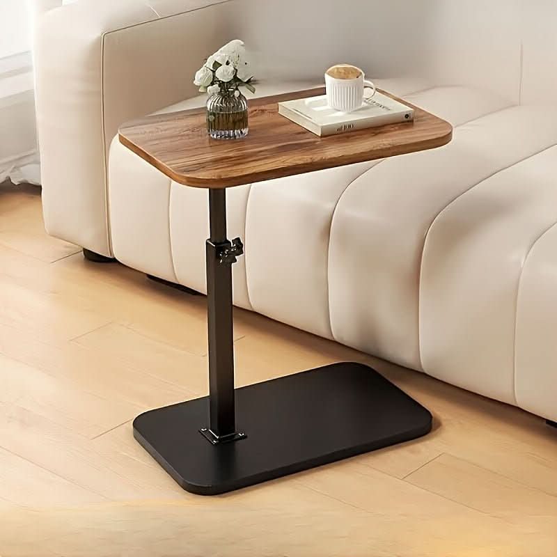 LIVELIFT – Adjustable Side Table for Sofa & Bed with Wooden Top