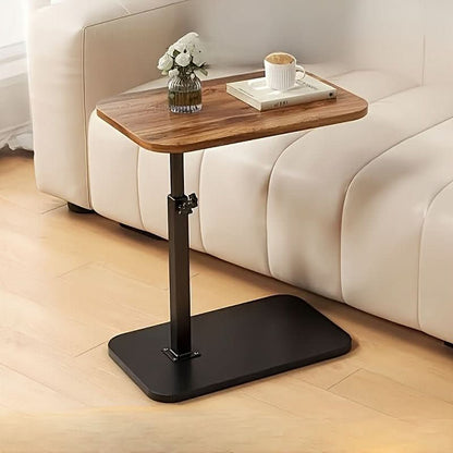 LIVELIFT – Adjustable Side Table for Sofa & Bed with Wooden Top