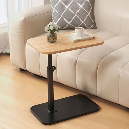 LIVELIFT – Adjustable Side Table for Sofa & Bed with Wooden Top