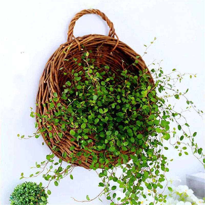 FLORABASK – Elegant Wicker Planter Basket for Decorative Storage