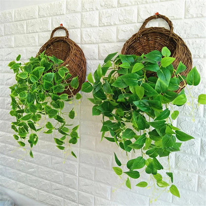 FLORABASK – Elegant Wicker Planter Basket for Decorative Storage