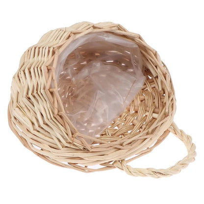 FLORABASK – Elegant Wicker Planter Basket for Decorative Storage