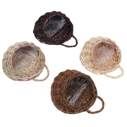 FLORABASK – Elegant Wicker Planter Basket for Decorative Storage