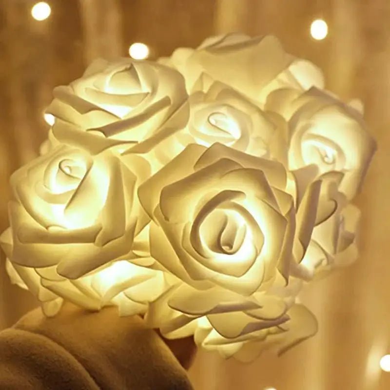 FLORAGLOW – Rose Fairy Lights with Soft Warm LEDs for Valentine’s Day Ambience