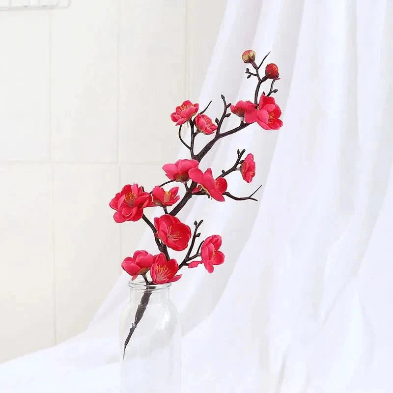 FLORAPLUM – Elegant Artificial Plum Blossom Flowers for Lifelike Decor