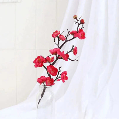 FLORAPLUM – Elegant Artificial Plum Blossom Flowers for Lifelike Decor