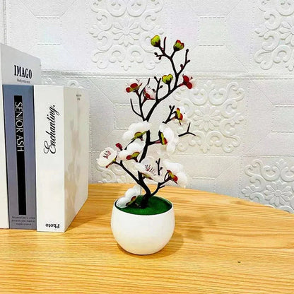 FLORAPLUM – Elegant Artificial Plum Blossom Flowers for Lifelike Decor