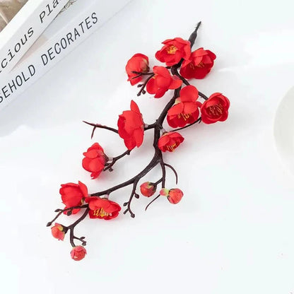 FLORAPLUM – Elegant Artificial Plum Blossom Flowers for Lifelike Decor