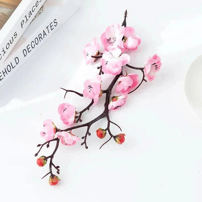 FLORAPLUM – Elegant Artificial Plum Blossom Flowers for Lifelike Decor