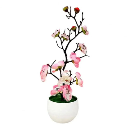 FLORAPLUM – Elegant Artificial Plum Blossom Flowers for Lifelike Decor