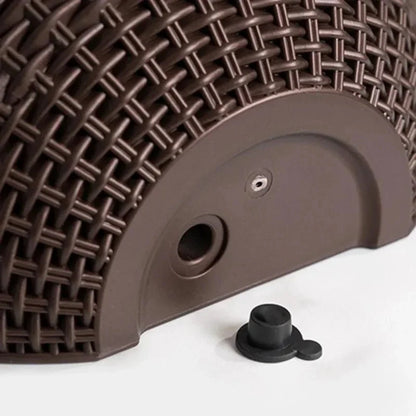 FLORAVA – Rattan-Style Wall-Mounted Planter for Indoor & Outdoor Decor