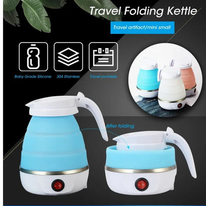 FOLDHEAT – Compact 0.6L Portable Electric Kettle with Folding Design