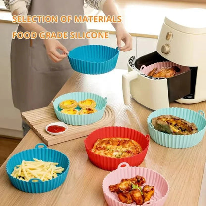 FOLDICOOK – Foldable Silicone Air Fryer Baking Tray with High-Temperature Resistance