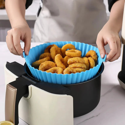 FOLDICOOK – Foldable Silicone Air Fryer Baking Tray with High-Temperature Resistance
