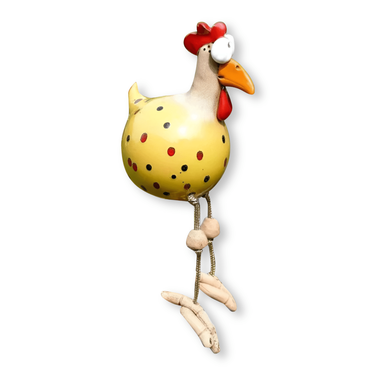GARDENBLINK – Resin Chicken Statue with Expressive Big Eyes for Delightful Garden Décor