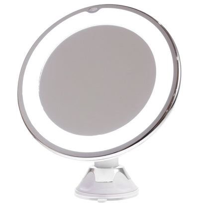 GLAMZOOM – 10x LED Makeup Mirror for Precision Beauty