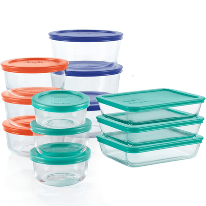 Glassker – 12-Piece Glass Food Storage Set with Airtight Leakproof Lids