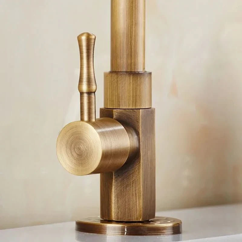 Aethel Tap – 300 mm High Spout in Elegant Antique Brass
