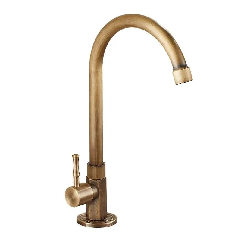 Aethel Tap – 300 mm High Spout in Elegant Antique Brass