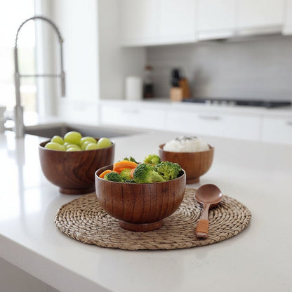 GREENFEAST – Eco-Friendly Wooden Bowl for Everyday Sustainable Dining