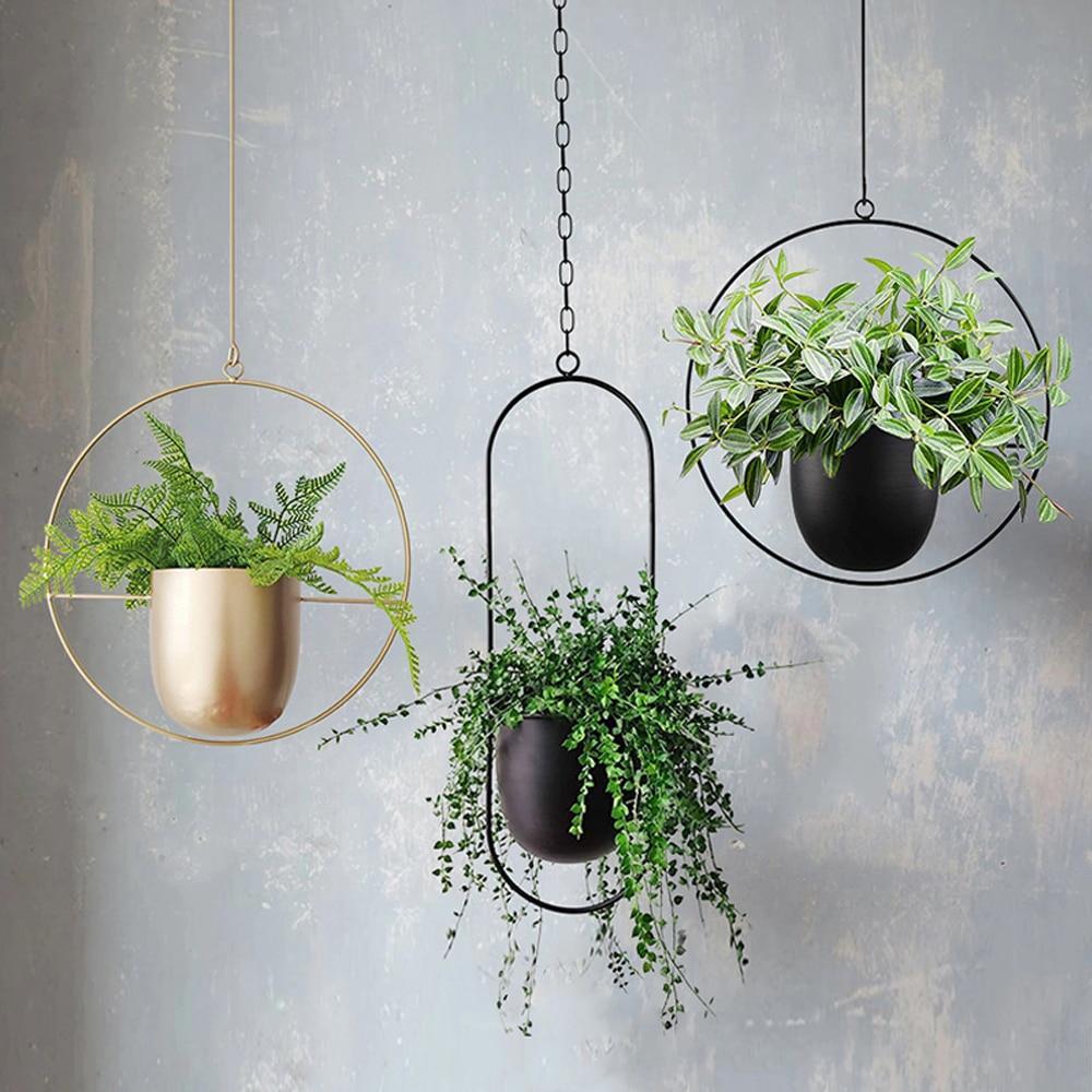 GREENHOLD – Minimalist Wall Plant Hanger with Adjustable Chain for Clean and Modern Spaces