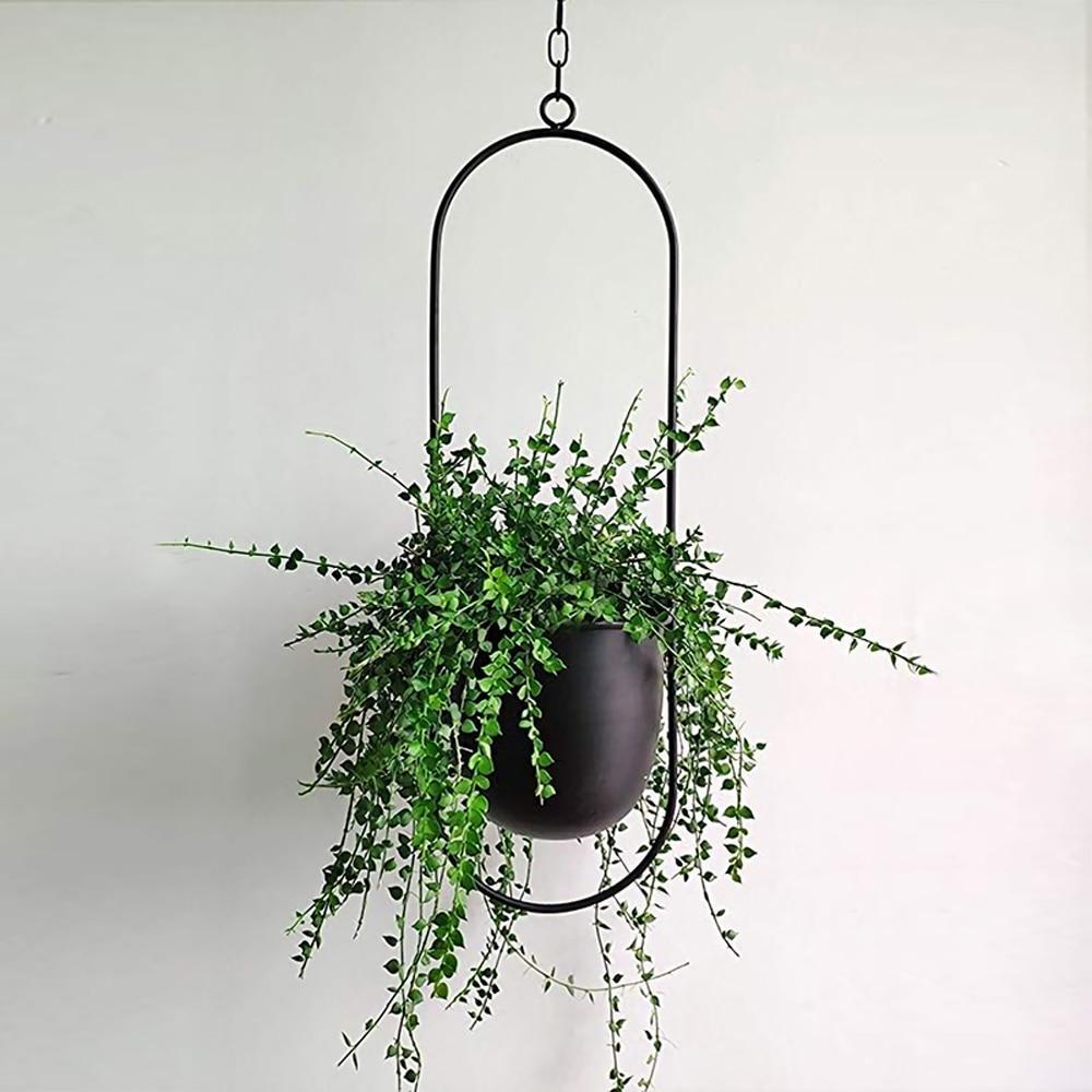 GREENHOLD – Minimalist Wall Plant Hanger with Adjustable Chain for Clean and Modern Spaces
