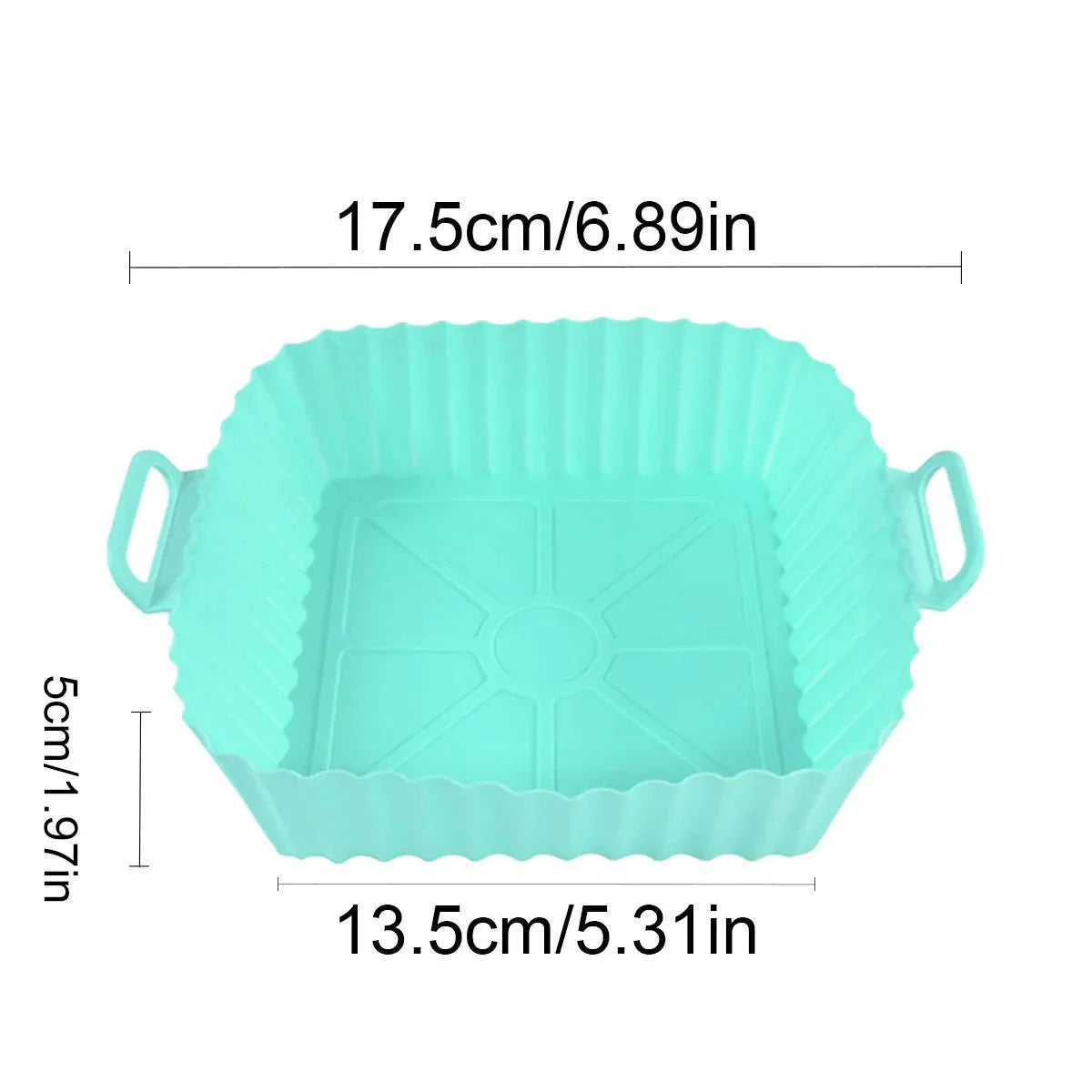 GRIPFRY – Silicone Air Fryer Liner with Side Handles for Clean, Non-Stick Cooking