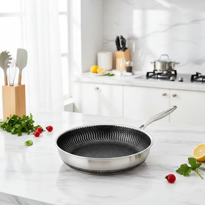 PANFORGE – Stainless Steel Non-Stick Pan with Hexa Surface