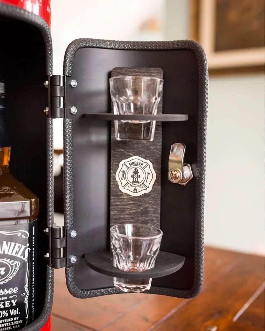 SPARKSTASH – Hidden Drink Storage in Fire Extinguisher Design