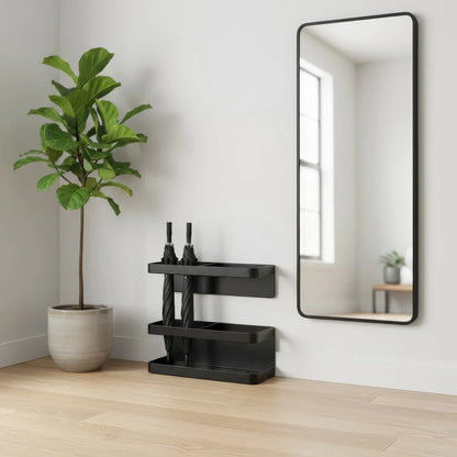 HOMELUX – Adjustable Umbrella Stand with Drip Tray and Premium Iron Finish