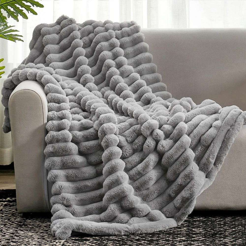 Cozy Striped Throw Blanket