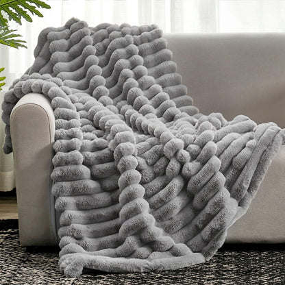 Cozy Striped Throw Blanket