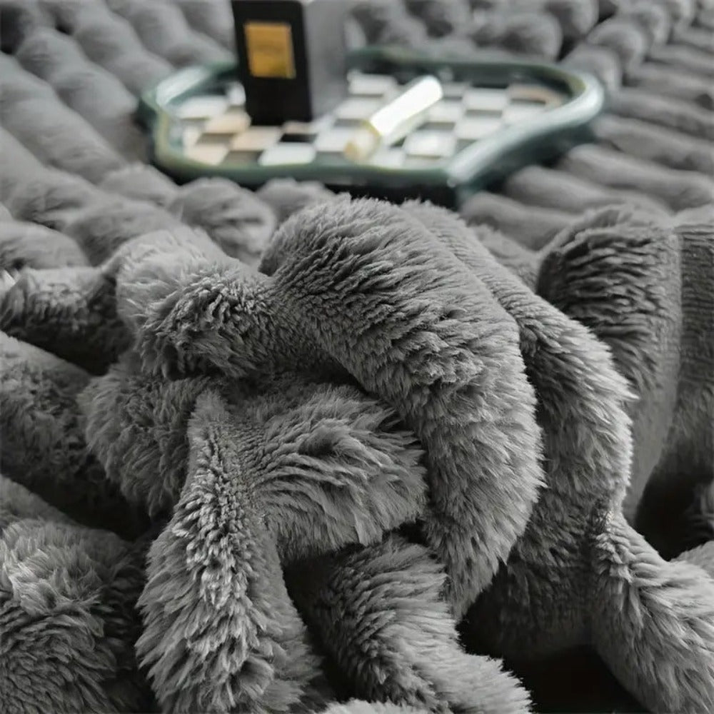 Cozy Striped Throw Blanket