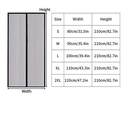 INSECTRA – Magnetic Screen Door Curtain with Easy Auto-Close