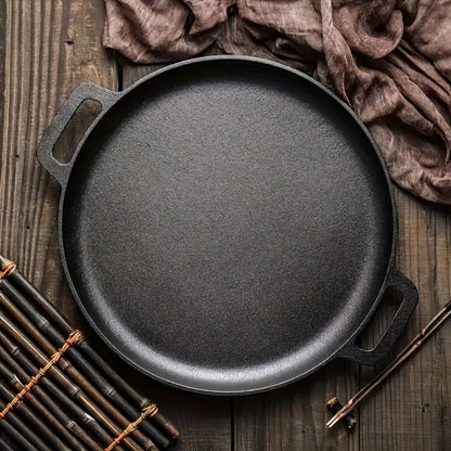 IRONPLATE – Non-Stick Cast Iron Griddle Pan with Dual Carry Handles