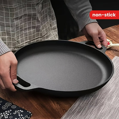 IRONPLATE – Non-Stick Cast Iron Griddle Pan with Dual Carry Handles