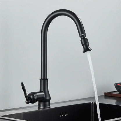 KITCHFLOW – Antique Bronze Pull-Out Kitchen Faucet with Touch Sensor