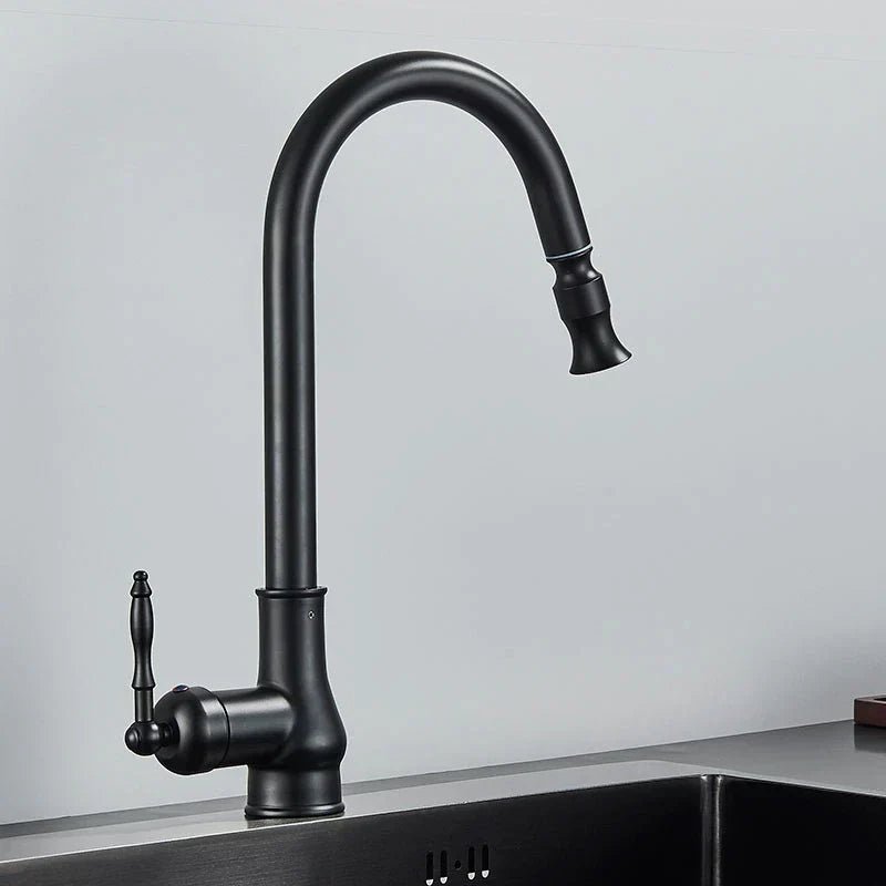 KITCHFLOW – Antique Bronze Pull-Out Kitchen Faucet with Touch Sensor
