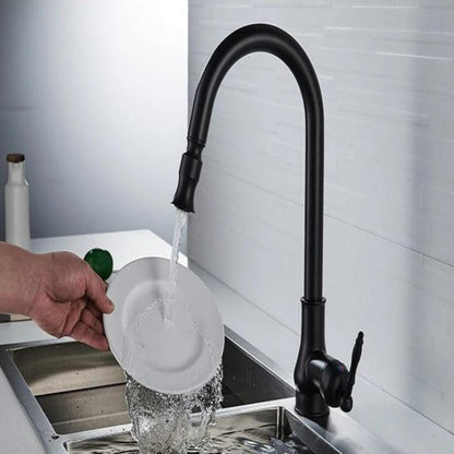 KITCHFLOW – Antique Bronze Pull-Out Kitchen Faucet with Touch Sensor