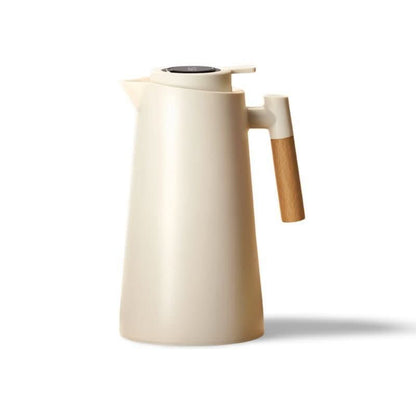 Lattea – Thermal Jug with Temperature Display, Leak-Proof Design & Wooden Handle