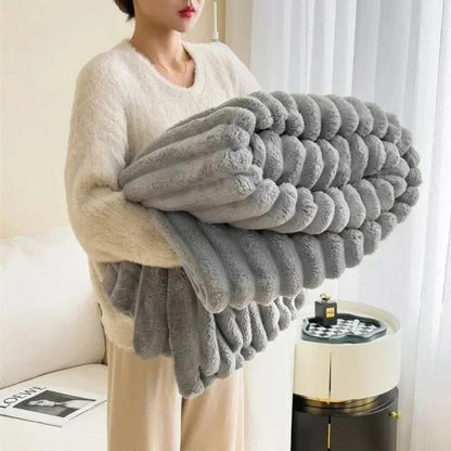 Cozy Striped Throw Blanket