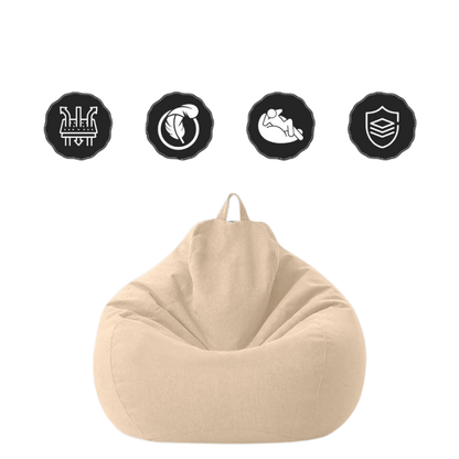 LINARELLO Beanbag – Luxurious Linen Bean Bag for Ultimate Comfort